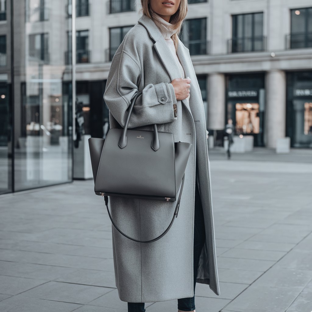 Une femme au centre, portant une tenue qui combine plusieurs des tendances de 2024